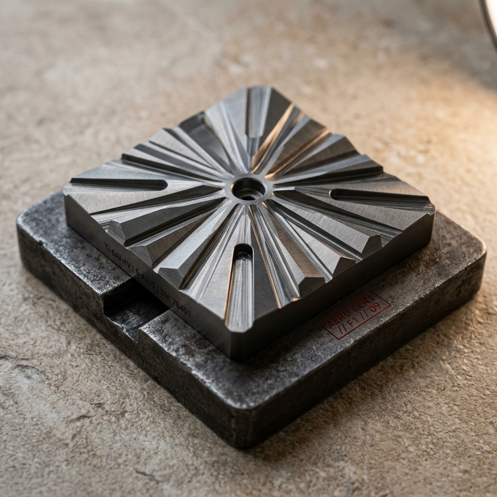 Machined titanium aerospace test component