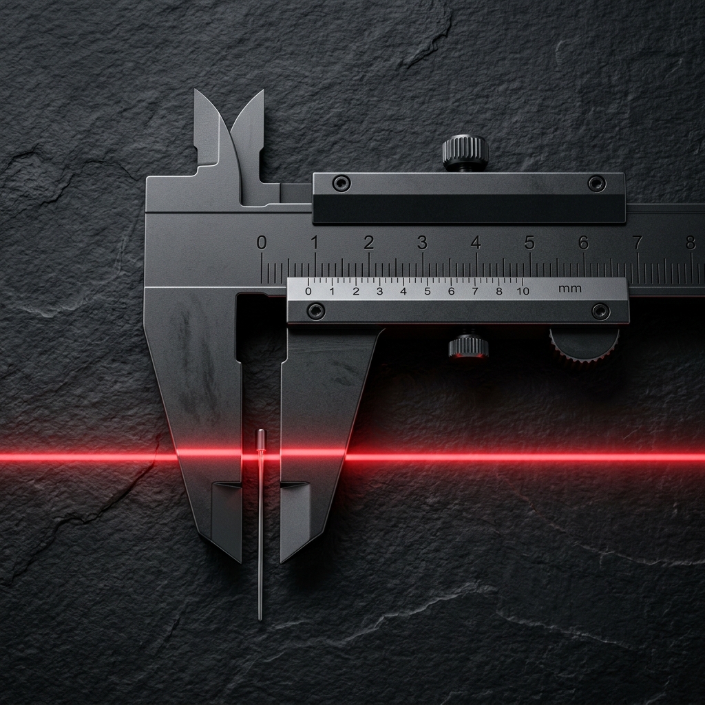 Laser measurement of a precision component